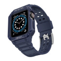 Protect Strap Band Band with Case for Apple Watch 7 / SE (41/40 / 38mm) Case Armored Watch Cover Blu