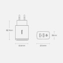 Baseus Compact fast charger 2x USB / USB Type C 30W 3A Power Delivery Quick Charge white (CCXJ-E02)