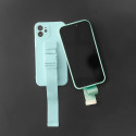 Rope case gel case with a lanyard chain bag lanyard Samsung Galaxy A22 5G navy blue