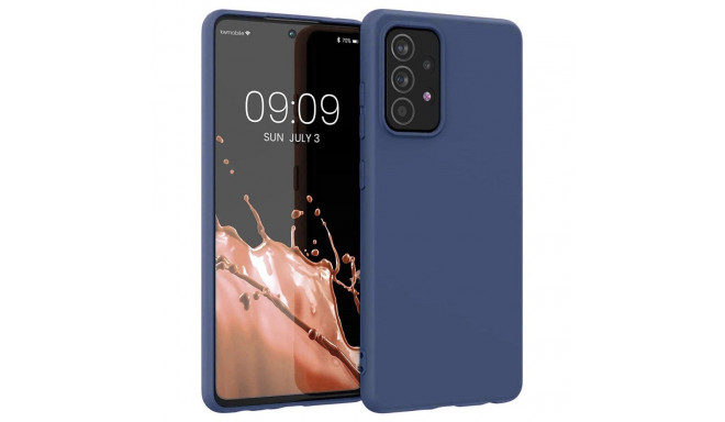 Silicone Case Soft Flexible Rubber Cover for Samsung Galaxy A22 4G blue