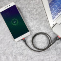 Baseus Cafule Cable durable nylon cable USB / micro USB 2A 3M black-red (CAMKLF-H91)
