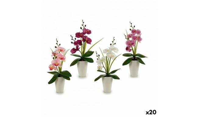 Decorative Flower Ibergarden A18124-33-WH A18124-33-WH Orchid 14 x 35 x 8 cm (12 Units)