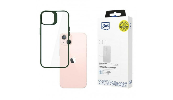 3MK Satin Armor Case+ iPhone 15 green