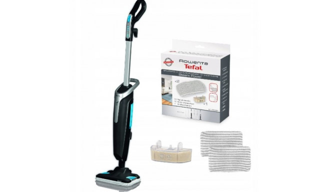 TEFAL Steam Power Handstick Mop | VP6555 | Corded operating | Washing function | Power 1200 W | Blac