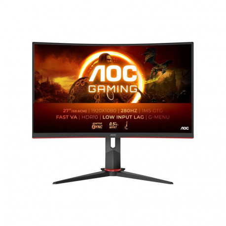 AOC C27G2Z3/BK 27-tolline VA FHD 16:9 280 Hz 1 ms 1920 x 1080 pikslit 300 cd/m² 2 HDMI-porti garanti