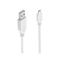 PremiumCord Cable micro USB 2.0, A-B 20cm, white