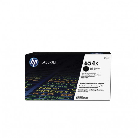 HP toner CF330X 654X 20500pgs High Yield HP Color LaserJet Enterprise M651dn/M651, black