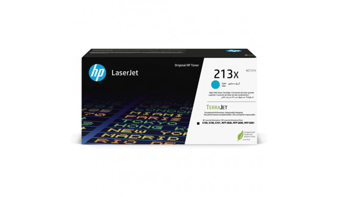 "HP 213X Cyan Original LaserJet Toner Cartridge"
