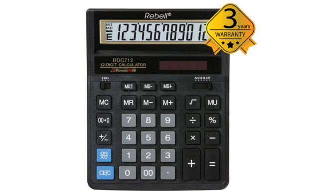 Calculator Desktop Rebell BDC712GL