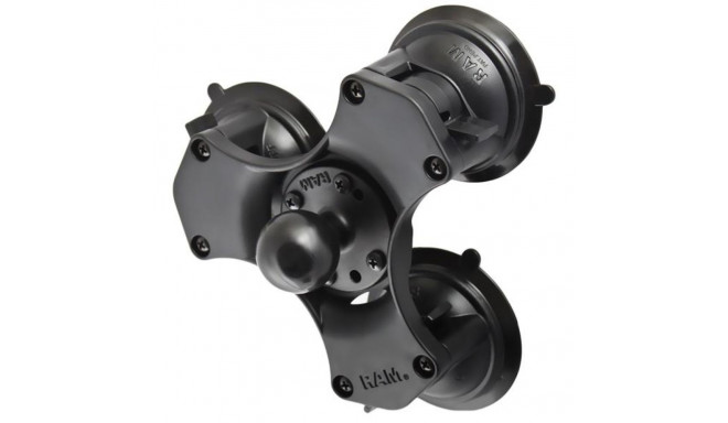 RAM TRIPLE SUCTION CUP BASE W/ 1.5" BALL