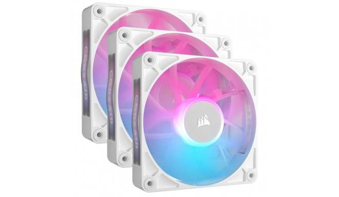 Corsair iCUE LINK RX120 RGB arvutikorpuse ventilaator 12 cm valge 3 tk