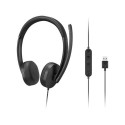 Lenovo 4XD1P83425 headphones/headset Wired Head-band Calls/Music USB Type-A Black