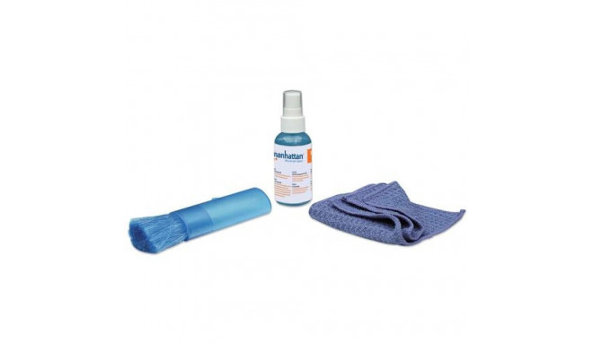 Manhattan LCD Cleaning Kit (mini), Alcohol-free, Includes Cleaning Solution (60ml), Brush and Microf