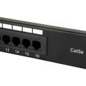 Equip 16-Port Cat.5e Unshielded Patch Panel, Black