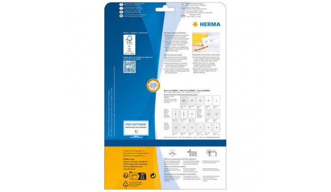 HERMA QR code labels A4 80x40 mm white paper matt opaque 300 pcs.