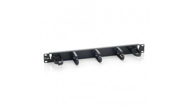 Equip 19&quot; Rack Mount Cable Management Panel, Black (RAL 9005)