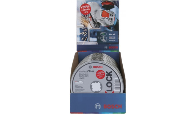 Bosch X-LOCK Cutting Disc Set Inox   10x115x1mm