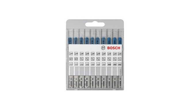 Bosch 10 pcs. Jigsaw Blade Kit basic for Metal and Wood