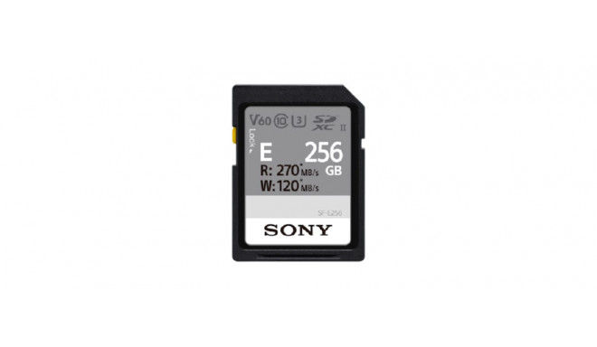 Sony SDXC E series         256GB UHS-II Class 10 U3 V60