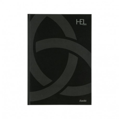 Notebook A4 squared 7x7mm BANTEX Helsinki 96 pages black