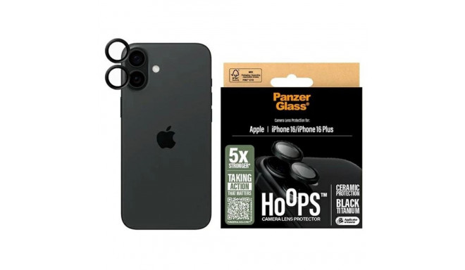 PanzerGlass Hoops Ceramic Lens Protector iPhone 16 6.1" / 16 Plus 6.7" 1281