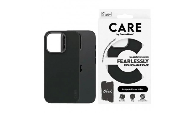CARE by PanzerGlass Fashion Case iPhone 16 Pro 6.3" black/black MagSafe 1378