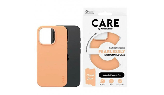 CARE by PanzerGlass Fashion Case iPhone 16 Pro 6.3" Peachy MagSafe 1390