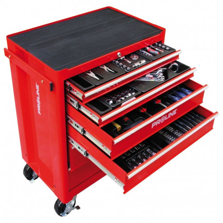 Szafka narzędziowa 5 szuflad z wyposażeniem 193 el. proline