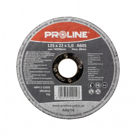 Tarcze do cięcia stali roostevaba t41,125x1.2x22a60s proline 10tk
