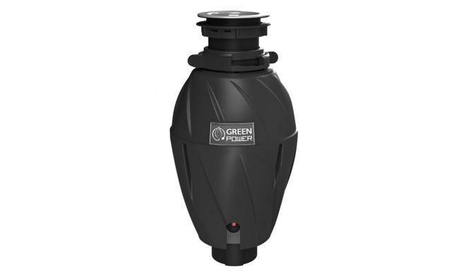 Elleci TDH01000BK Green Power 1 HP DeLuxe köögijäätmete purustaja 750 W 1070 ml 2800 p/min must