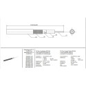 PremiumCord RG59 coaxial cable 75 Ohm, 1m