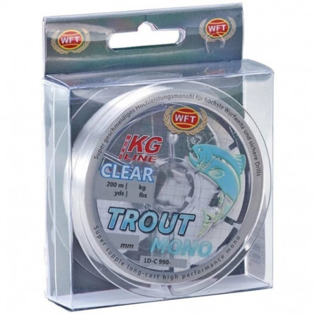 Fishing line WFT Trout Mono clear 200m 7,1kg 0,25mm