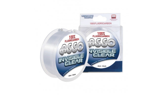 Флюорокарбоновая леска ASSO Invisible Clear 50м 0.28мм/5.4кг белая