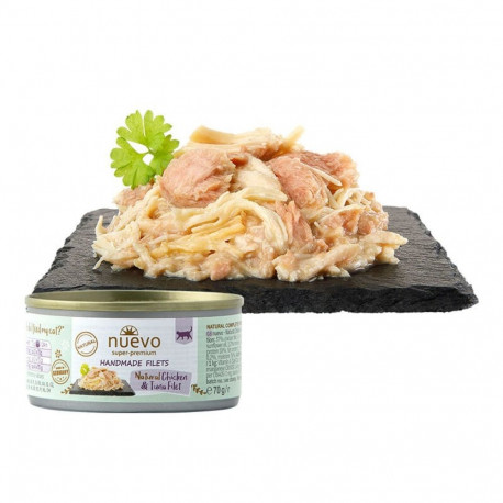 Complete (wet) feed NUEVO Cat Chicken and Tuna 70g