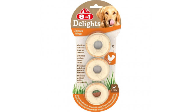 8in1 Delights Chicken Rings 3tk