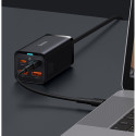 Baseus GaN3 Pro Зарядное Устройство PD / 65W / 2x USB-C / 2x USB  + USB-C - USB-C Провод