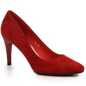 Sergio Leone W SK379K red suede high heels (36)