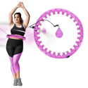 Hula hop plus size with tabs and weights HMS HHW12 purple