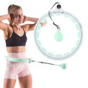 Hula hop with tabs, weight and counter HMS HHW06 green