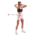 Hula hop with tabs, weight and counter HMS HHW06 pink