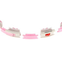 Hula hop with tabs, weight and counter HMS HHW06 pink