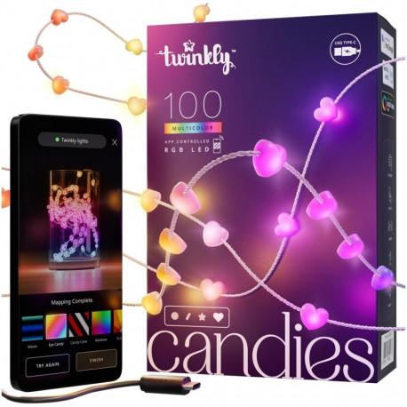 Twinkly Candies LED jõulupuu tuled TWKH100RGB-T 6 m
