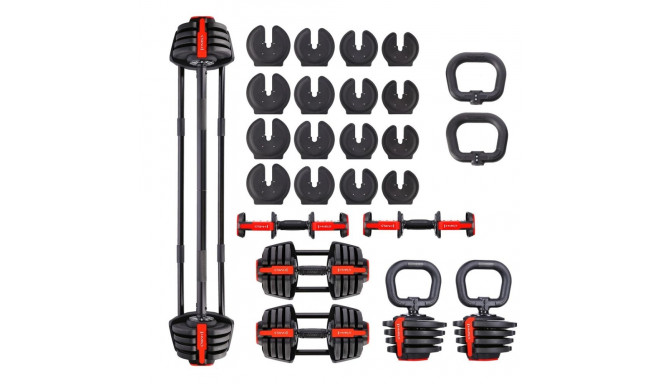 HMS SGR18 PRO SET 3-in-1 41kg adjustable barbell set