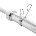 Olympic straight barbell 16.2kg/2000mm + spring clamps HMS GOP200