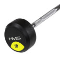 HMS GSL50 fixed barbell/rubberised broken bar 50 kg