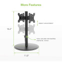 Techly ICA-LCD 402 monitor mount / stand 81.3 cm (32") Desk Black