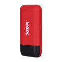 XTAR PB2S red battery charger / power bank to Li-ion 18650 / 20700 / 21700