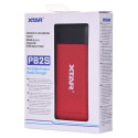 XTAR PB2S red battery charger / power bank to Li-ion 18650 / 20700 / 21700