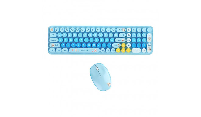 MOFII Baby Bear Wireless Keyboard + Mouse Set (blue)