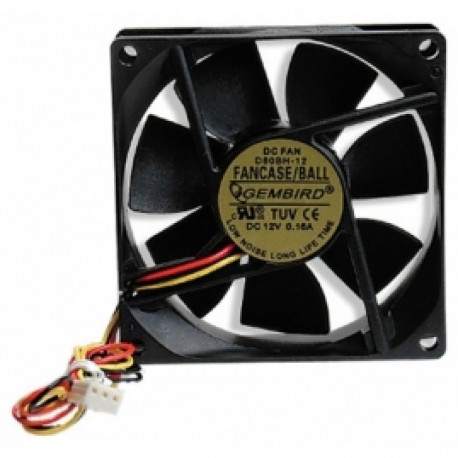 Dzesētājs Gembird 80mm PC case fan FANCASE|BALL